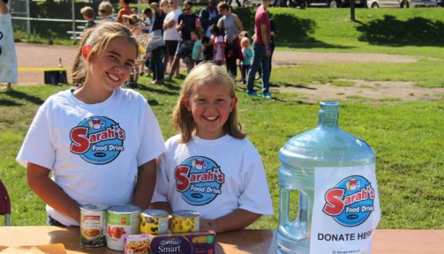 Sarah and Claire Food Drive photo